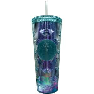 Starbucks Iridescent Mermaid Scale Venti Tumbler Cold Cup Color Shifting